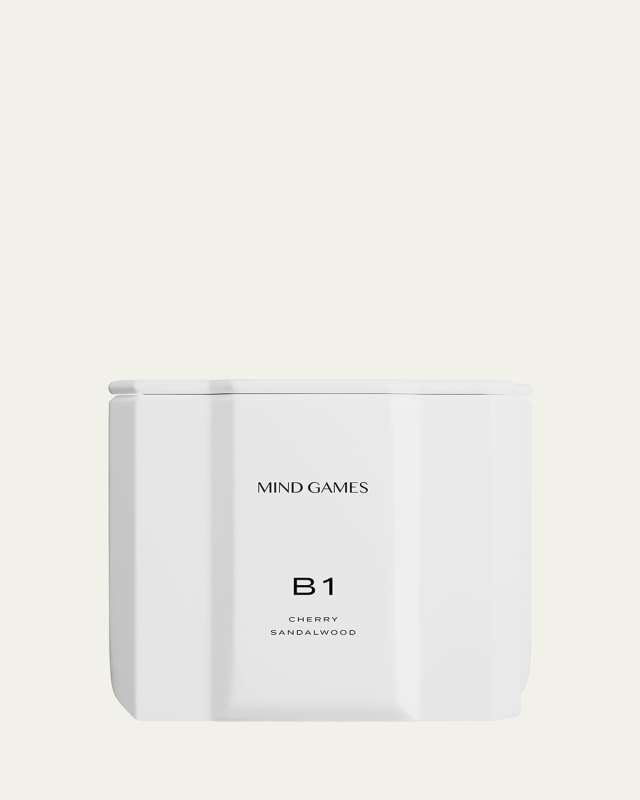 B1 White King Cherry Sandalwood Luxury Candle, 10 oz.